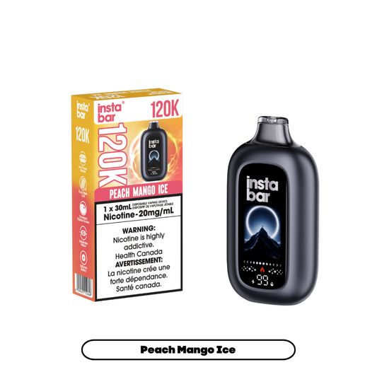 Insta Bar 120K - Peach Mango lce