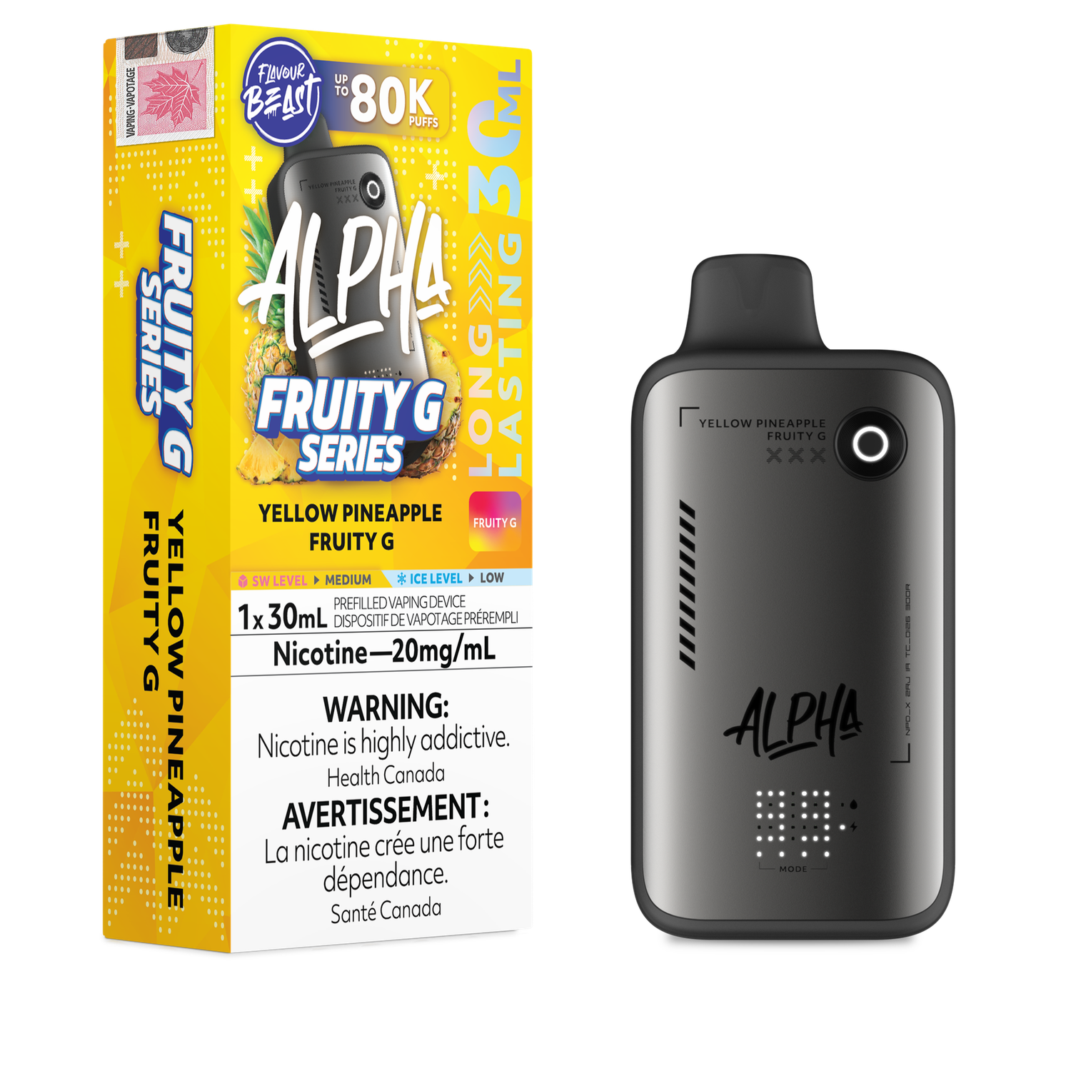 Flavour Beast Alpha 80K - Yellow Pineapple Fruity G