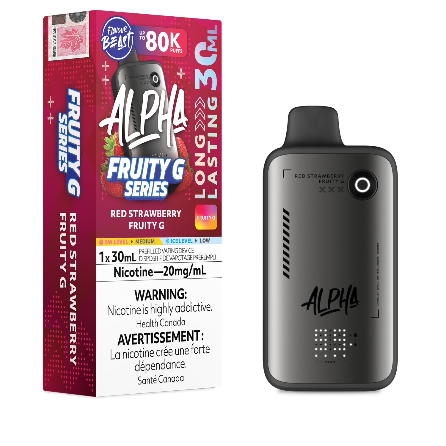 Flavour Beast Alpha 80K - Red Strawberry Fruity G