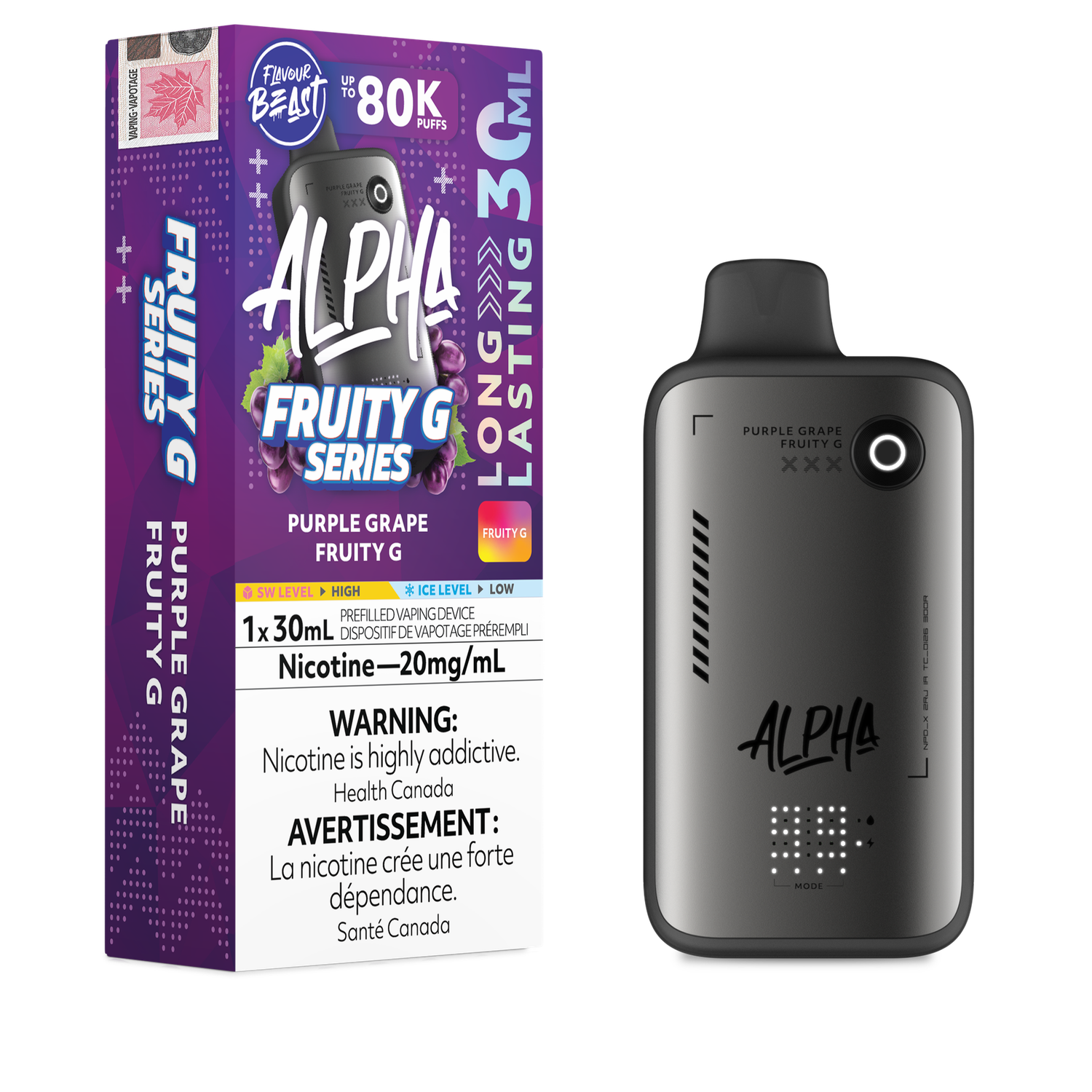 Flavour Beast Alpha 80K - Purple Grape Fruity G