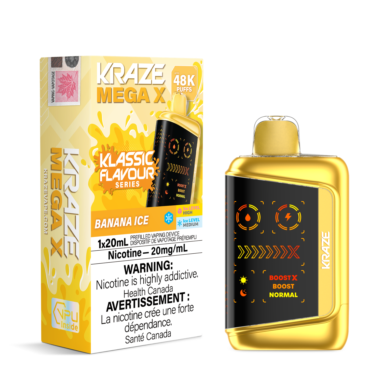 Kraze Mega X 48K Classic - Banana Ice