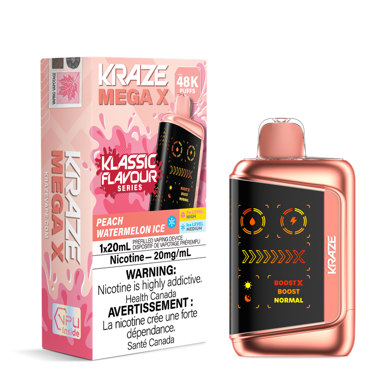 Kraze Mega X 48K Classic - Peach Watermelon Ice