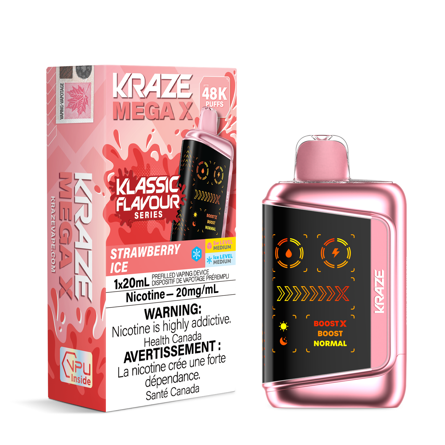 Kraze Mega X 48K Classic - Strawberry Ice