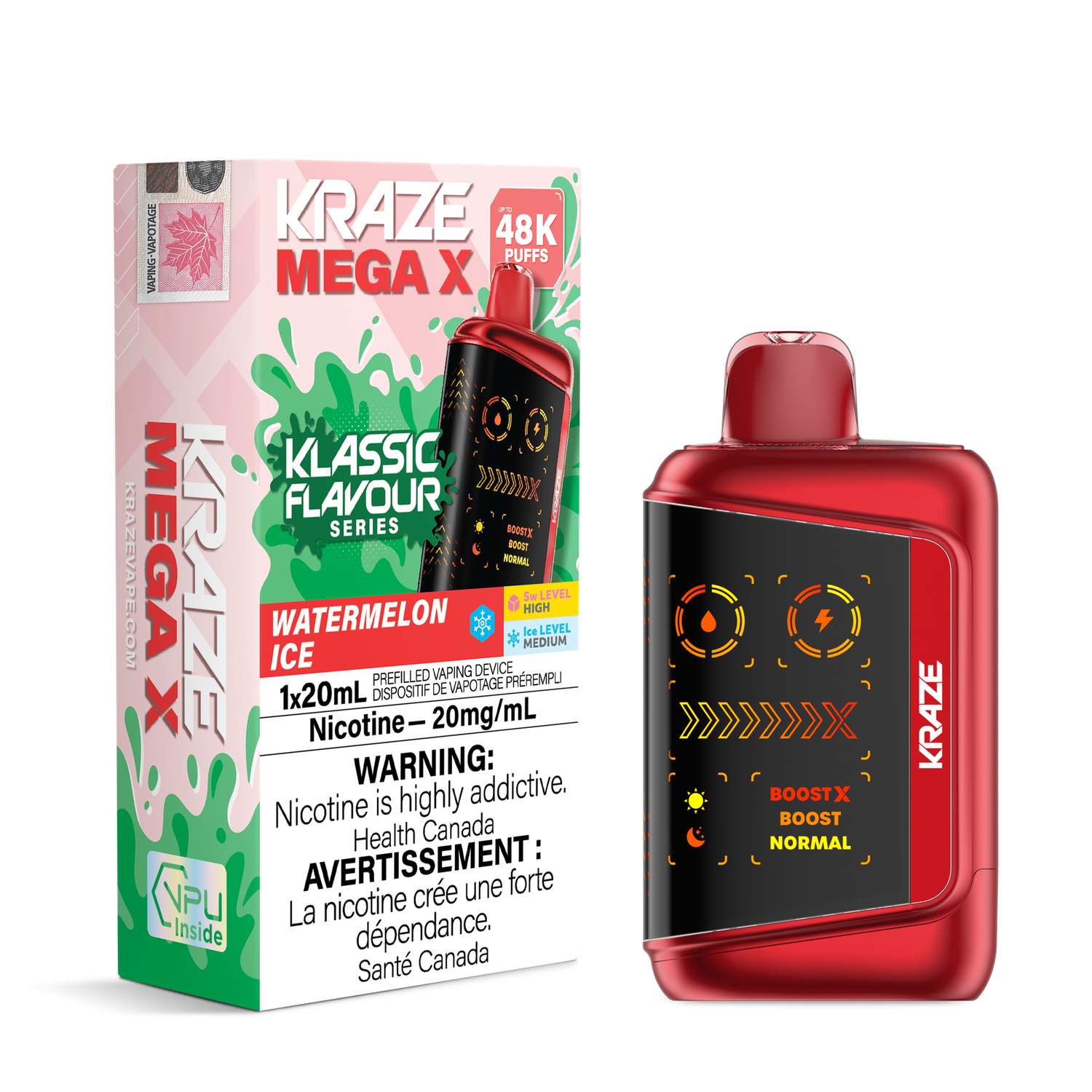 Kraze Mega X 48K Classic - Watermelon Ice