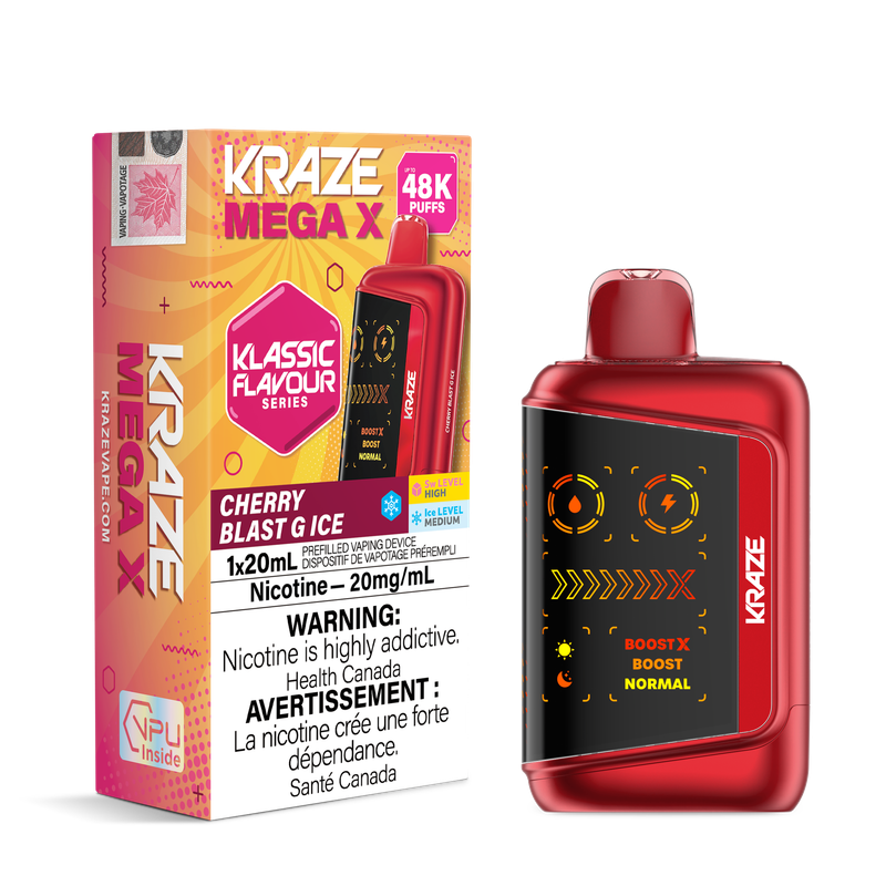 Kraze Mega X 48K Classic - Cherry Blast G Ice