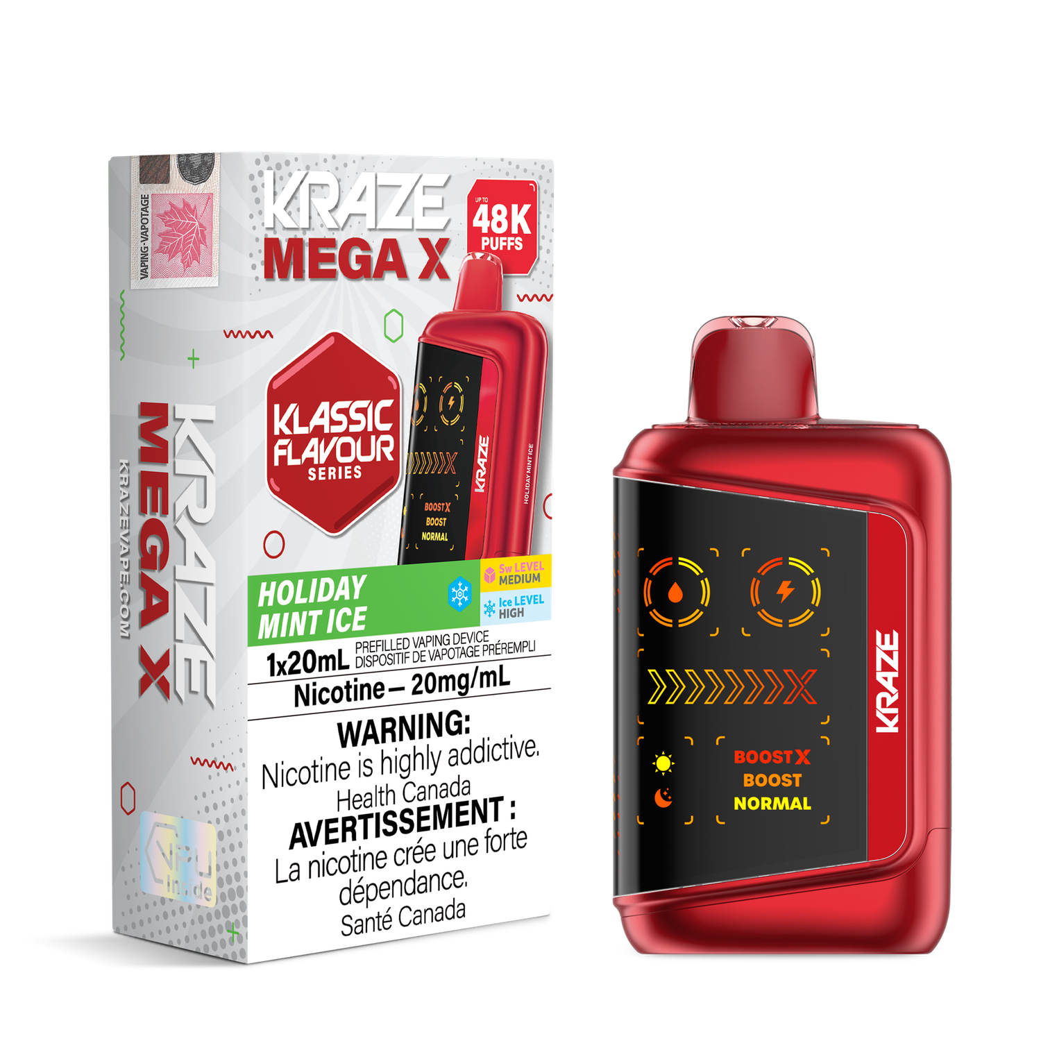 Kraze Mega X 48K Classic - Holiday Mint Ice
