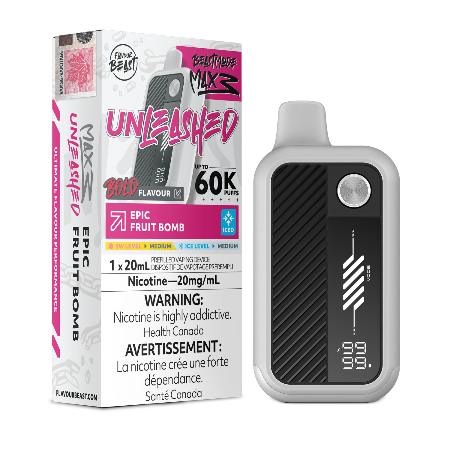 Flavour Beast Beast Mode Max 3 60K - Epic Fruit Bomb Iced