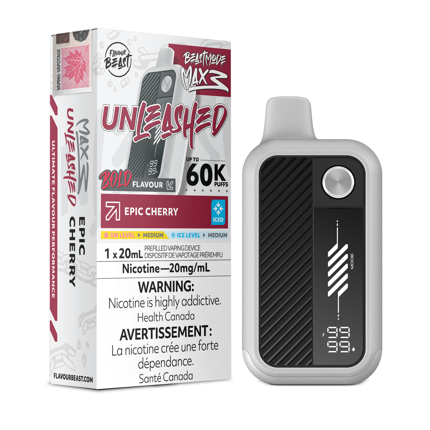 Flavour Beast Beast Mode Max 3 60K - Epic Cherry Iced