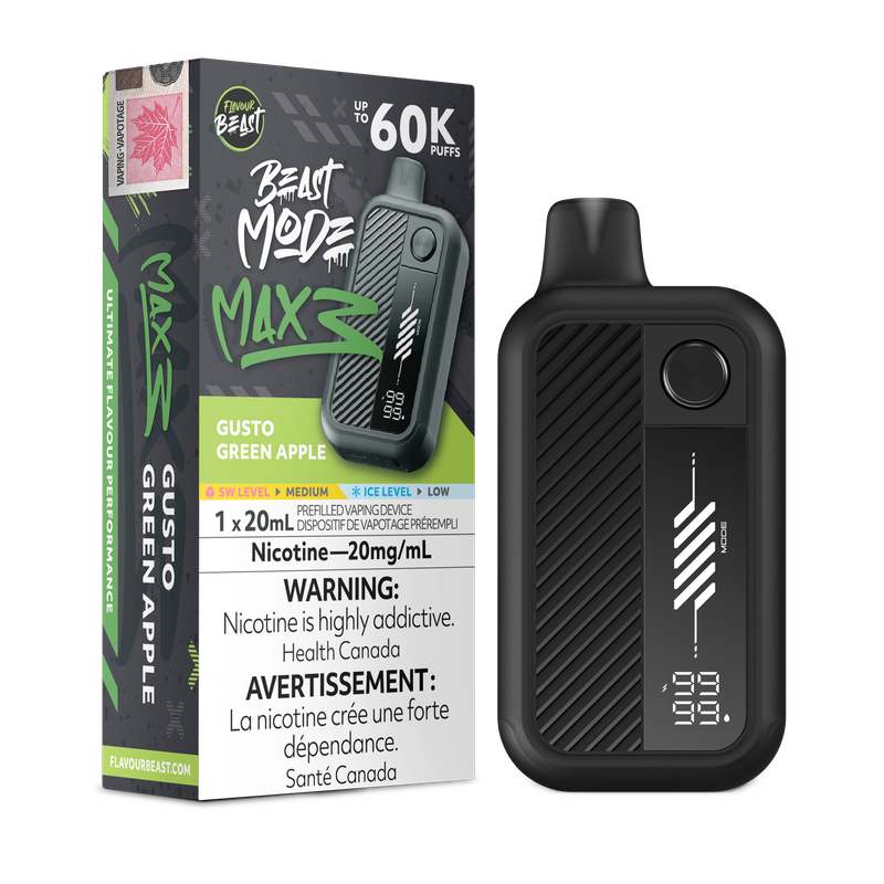 Flavour Beast Beast Mode Max 3 60K - Gusto Green Apple