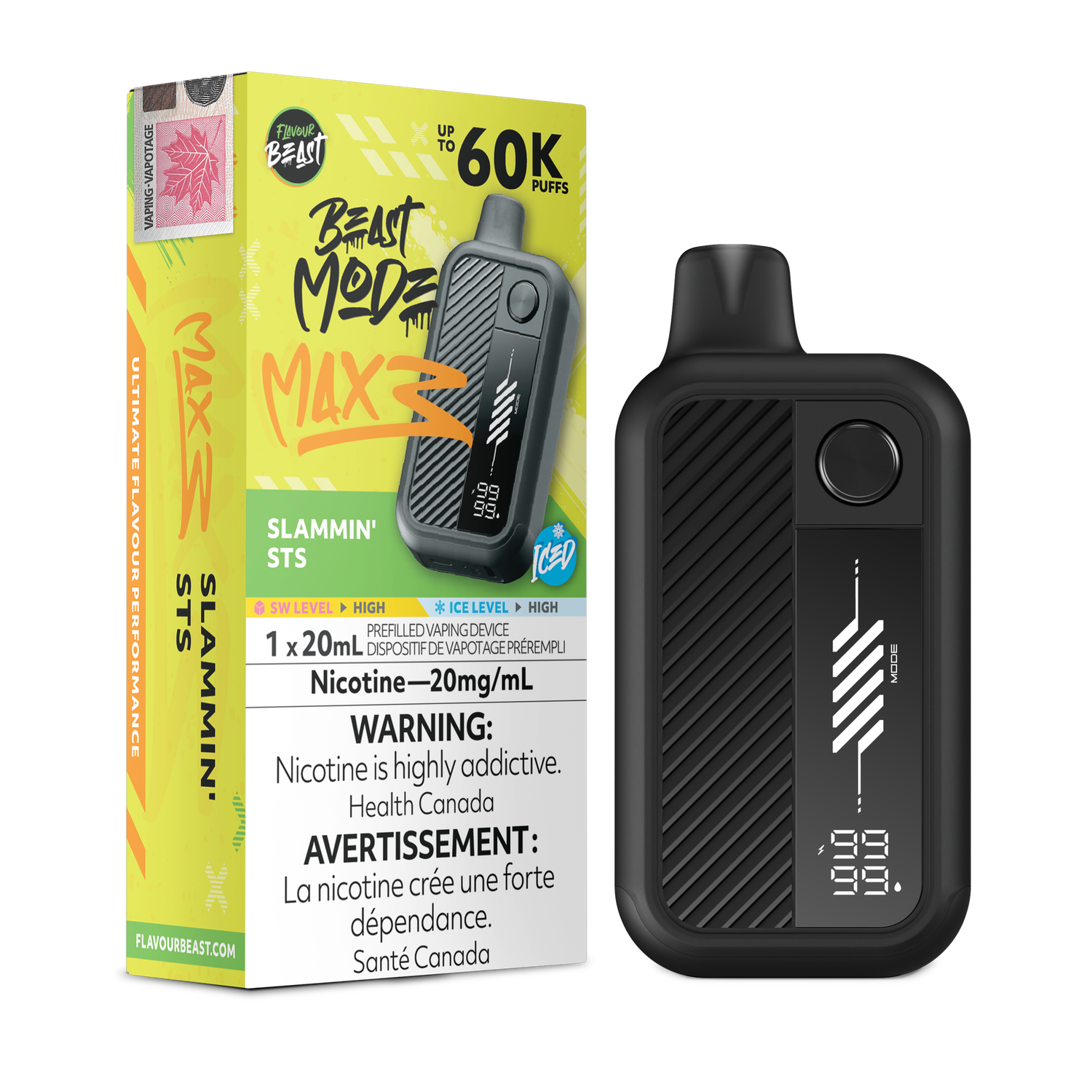 Flavour Beast Beast Mode Max 3 60K - Slammin' STS Iced