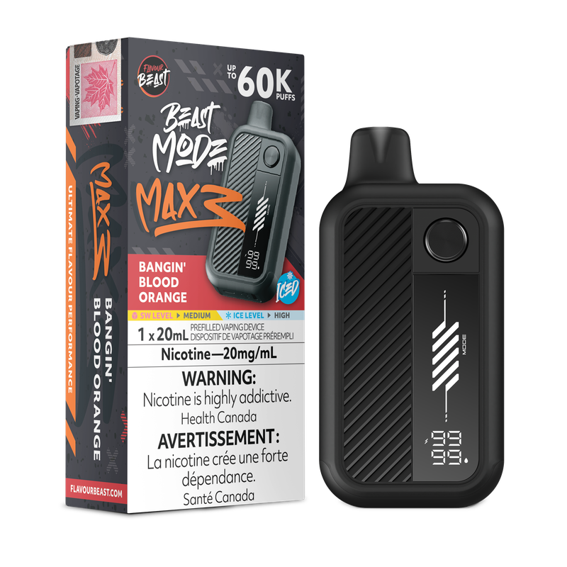 Flavour Beast Beast Mode Max 3 60K - Bangin' Blood Orange Iced