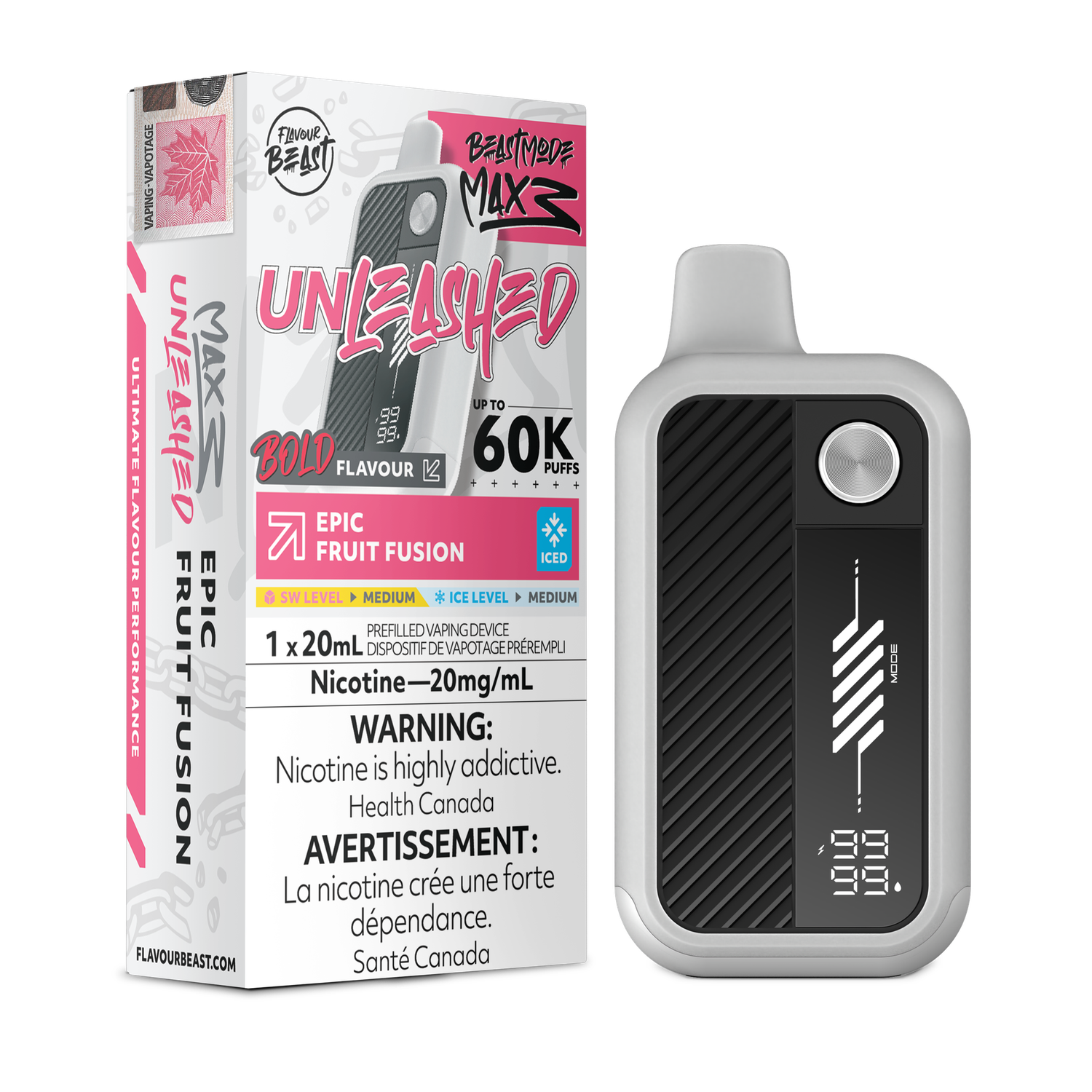 Flavour Beast Beast Mode Max 3 60K - Epic Fruit Fusion Iced