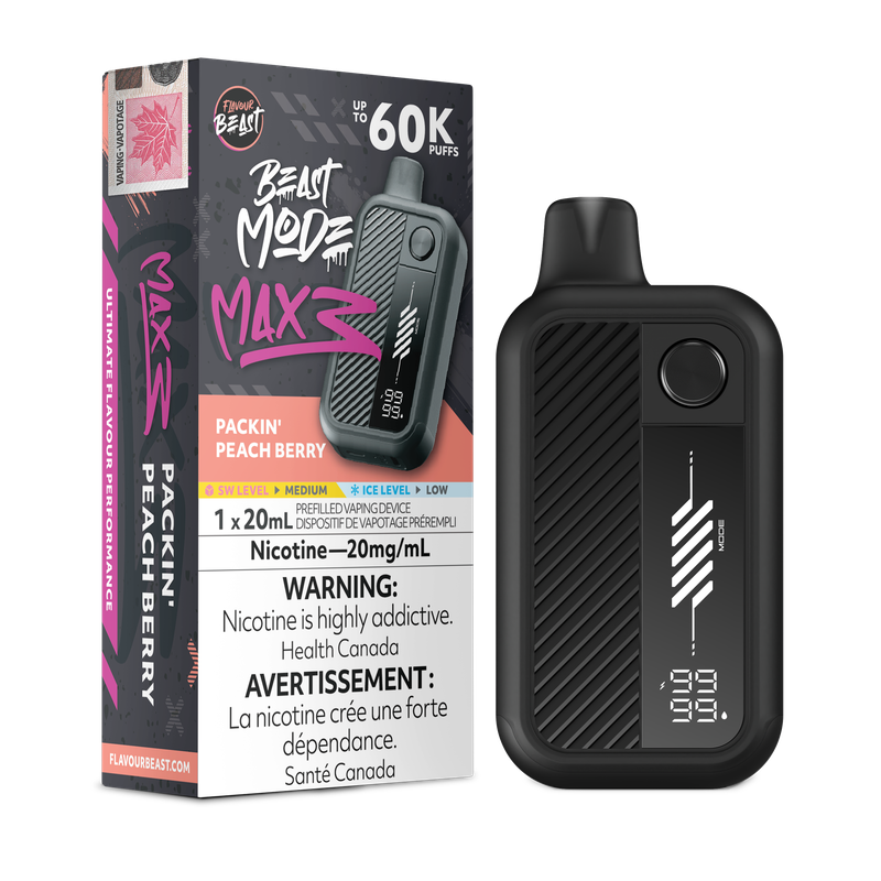 Flavour Beast Beast Mode Max 3 60K - Packin' Peach Berry