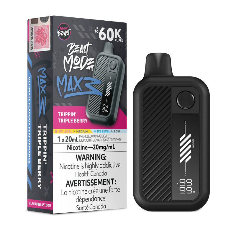 Flavour Beast Beast Mode Max 3 60K - Trippin' Triple Berry
