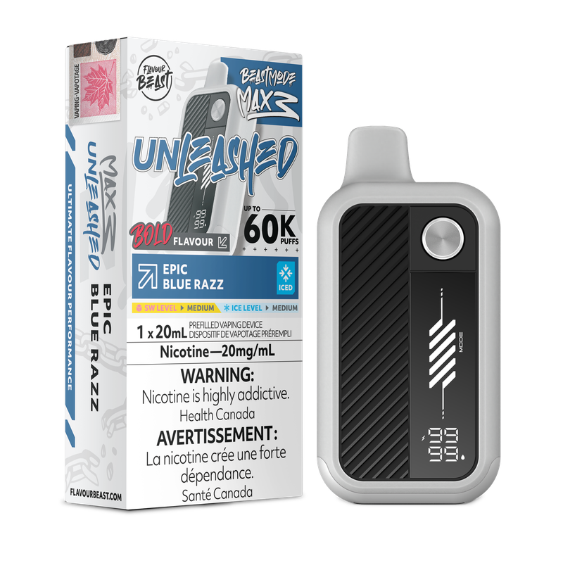 Flavour Beast Beast Mode Max 3 60K - Epic Blue Razz Iced