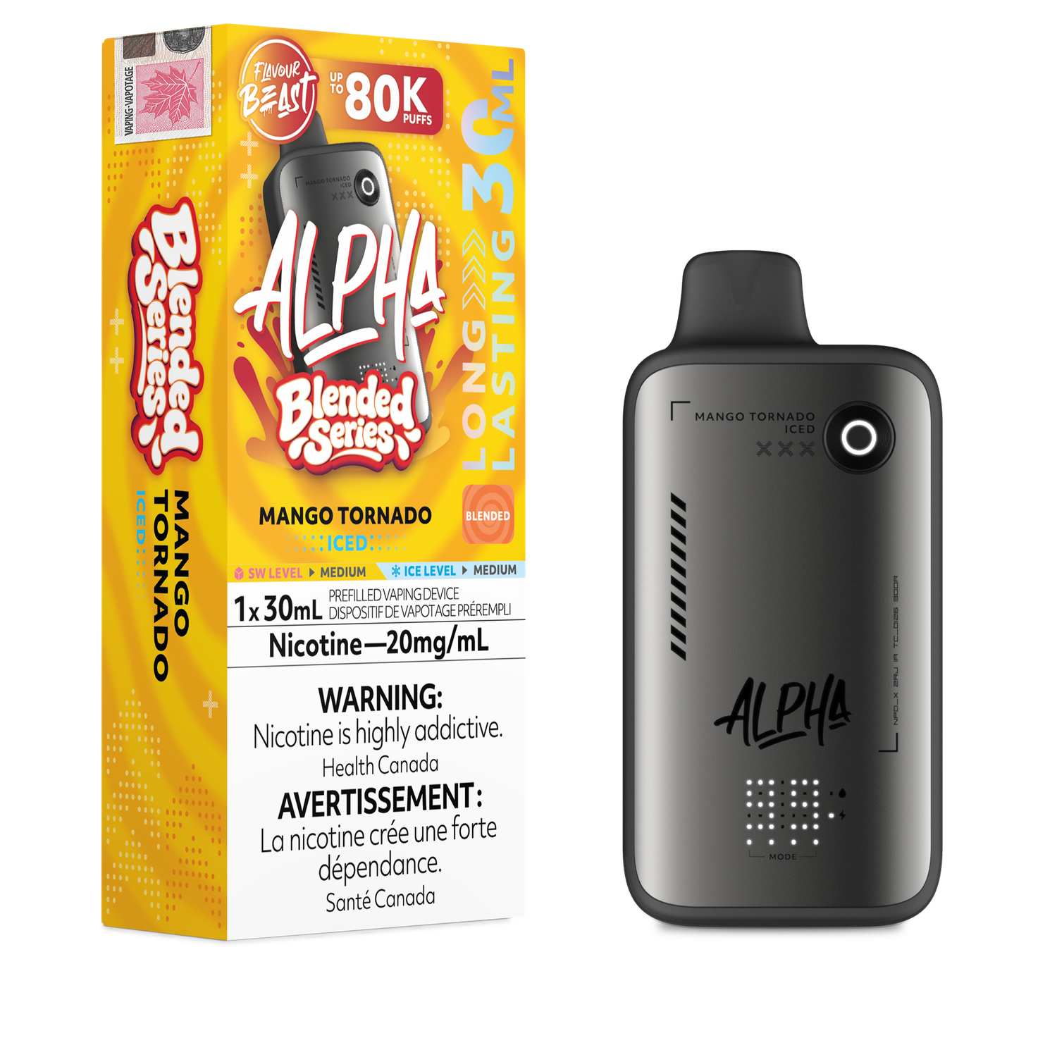 Flavour Beast Alpha 80K - Mango Tornado Iced