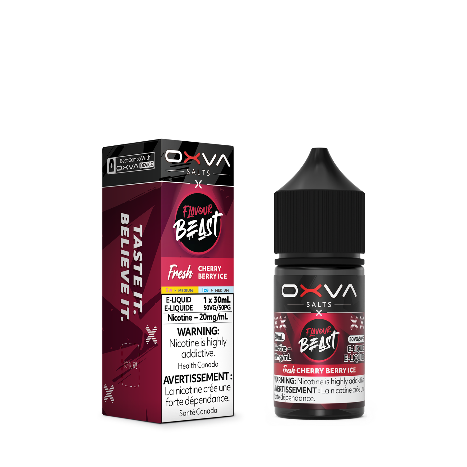 Flavour Beast x OXVA E-Liquid - Cherry Berry Ice