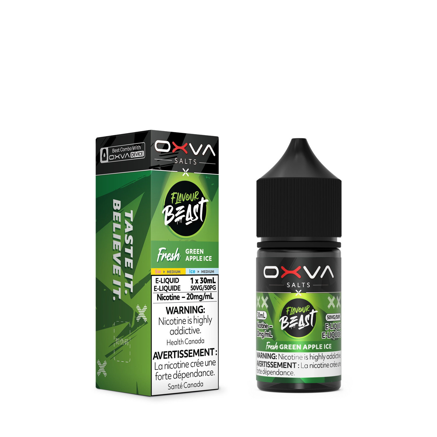 Flavour Beast x OXVA E-Liquid - Green Apple Ice Flavour Beast x OXVA E-Liquid - Green Apple Ice