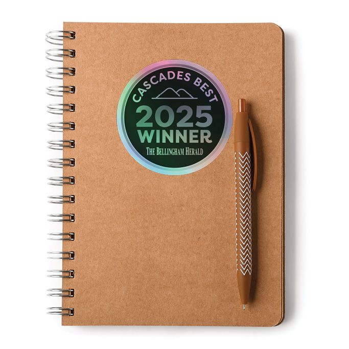 Kiss-Cut Holographic Logo Stickers