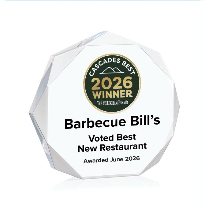Acrylic Winner's Award - Clear Octagon
