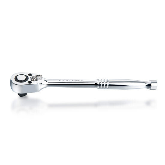 1/4"Dr.  72T Reversible Ratchet Handle With Quick Release Mirror L=130mm