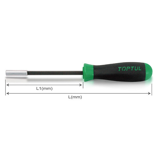 Magnetic Bit Holder With Handle Black