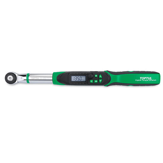 3/8"Dr. Digital Torque / Angle Wrench with Reversible Ratchet Insert Tool 6.8-135Nm