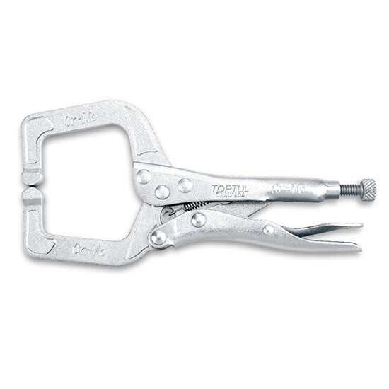6” C-Clamp Locking Pliers With Standard Tip Nickel