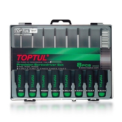 8PCS Mini-Screwdriver Set  Satin/