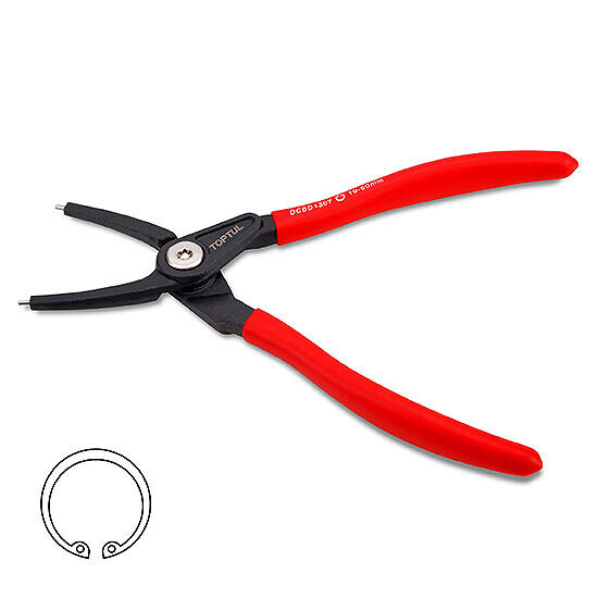 7” Straight Retaining Ring Pliers (Internal Ring) Black/