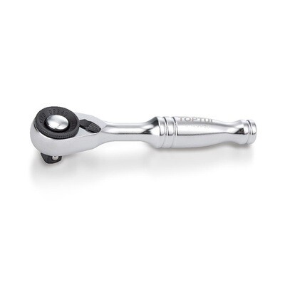 1/4”Dr. Mini Reversible Ratchet Handle With Quick Release Satin Chrome L=86.5mm 60T