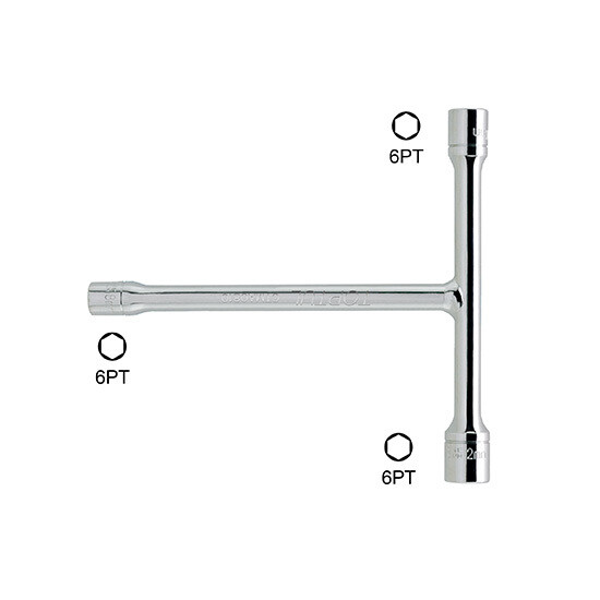 Mini 3 Way T-Handle Socket Wrench Mirror 8x10x12mm