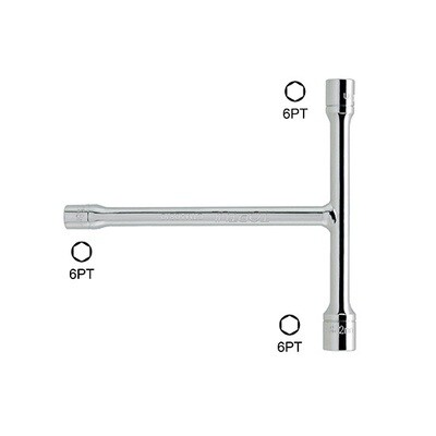 Mini 3 Way T-Handle Socket Wrench Mirror 8x10x12mm