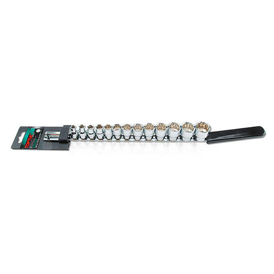 13PCS 3/8"DR. 12PT Socket Rail  Set BBEB Series Mirror/ Stamping/ Socket Rail