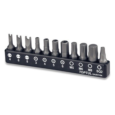 11PCS 1/4" (H) Screwdriver Bit Set