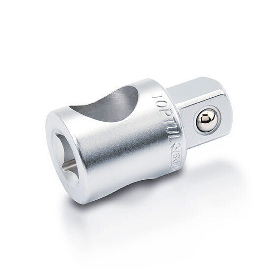 3/8”(F)x1/2"(M) 3-Way Adaptor Satin Chrome