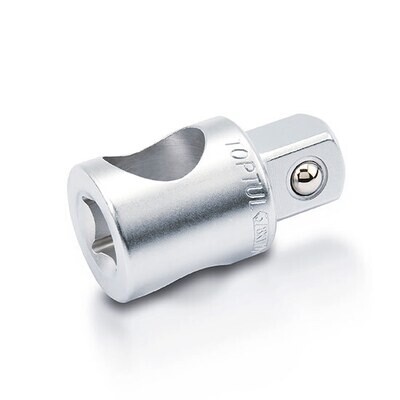 3/8”(F)x1/2"(M) 3-Way Adaptor Satin Chrome