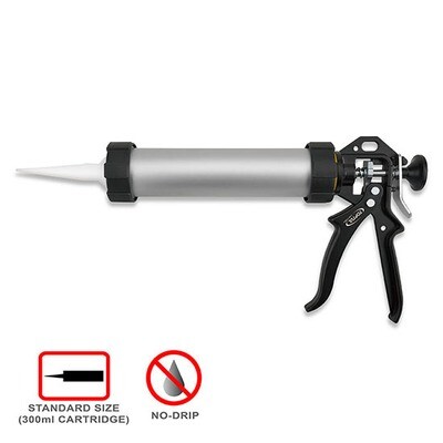 Aluminum Tube Caulking Gun Size: 9” Cartridge: 300ml