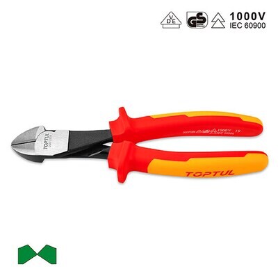 8" VDE Insulated Heavy Duty Diagonal Cutting Pliers