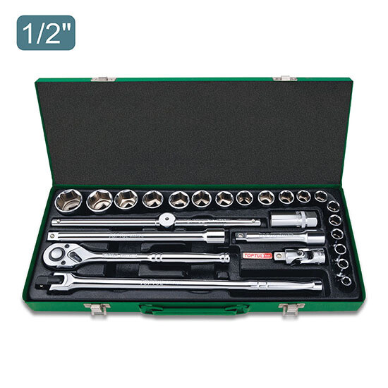 25PCS 1/2"DR.6PT SAE Socket Set BBEA Series
