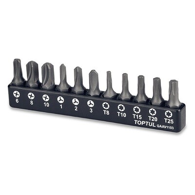 11PCS 1/4" (H) Screwdriver Bit Set