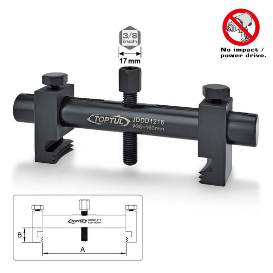 Ribbed Drive Pulley Puller - 35 up to 160mm in diameter