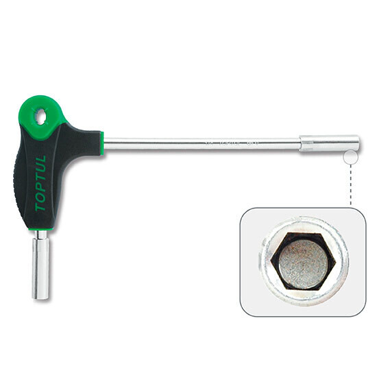 L-Type Two Way Magnetic Bit Holder Handle 1/4"(H)x118(L1)x203(L2)mm