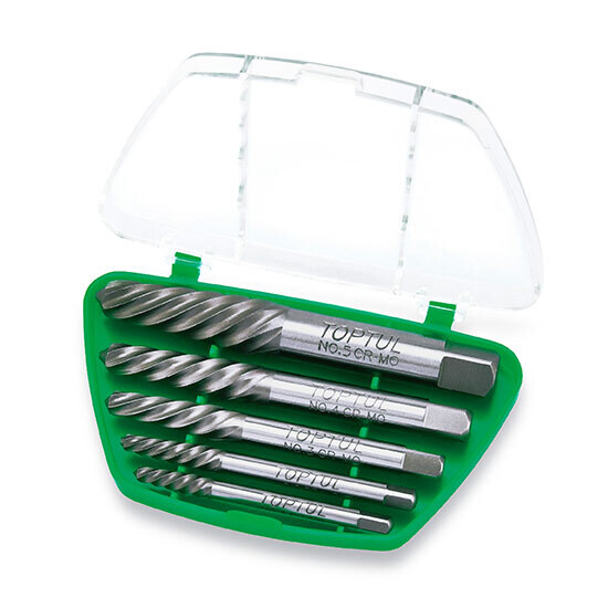 5PCS Screw Extractor Set 7/64",9/64",5/32",1/4",19/64