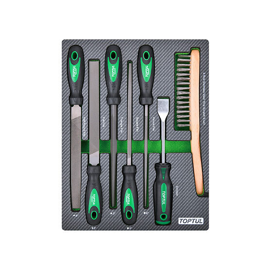 7 pcs File & Scraper Set in EPE Foam