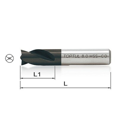Spot Weld Drill Bit titanium coated hardened tip ψ8mm L=80mm