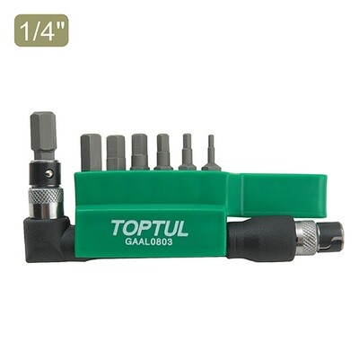 8PCS 1/4" Hex Drive Hexagon Bit Set (30mm)