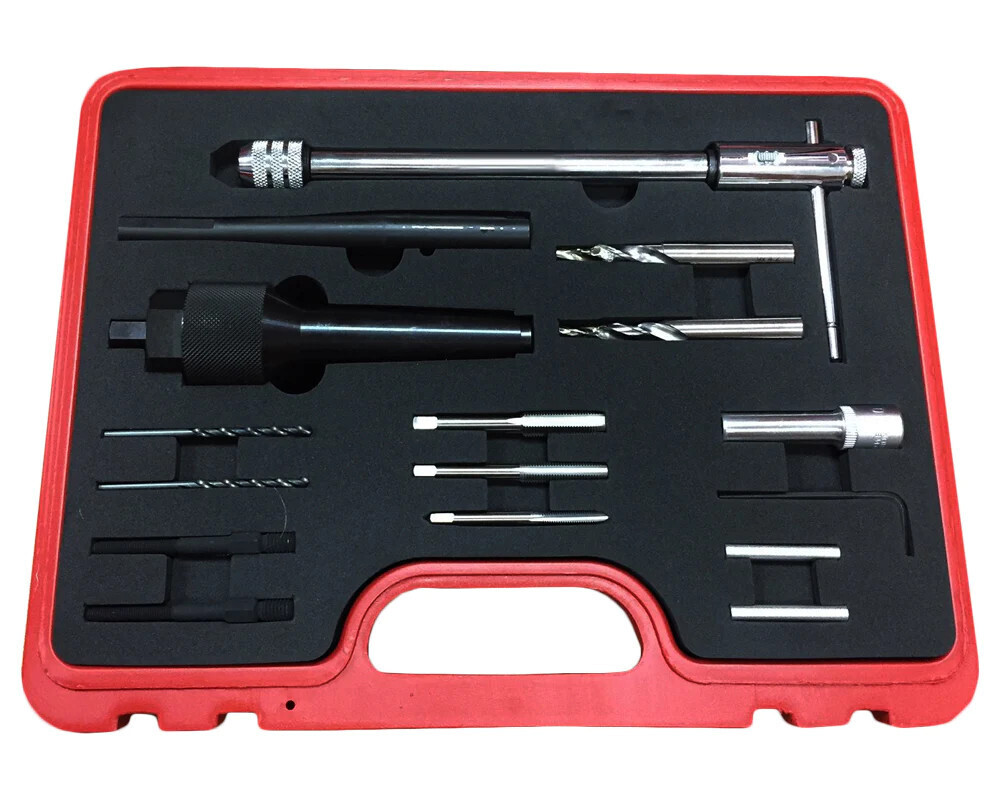 Broken /Damaged Glow Plug Removal Remover Drill & Wrench Tool Set