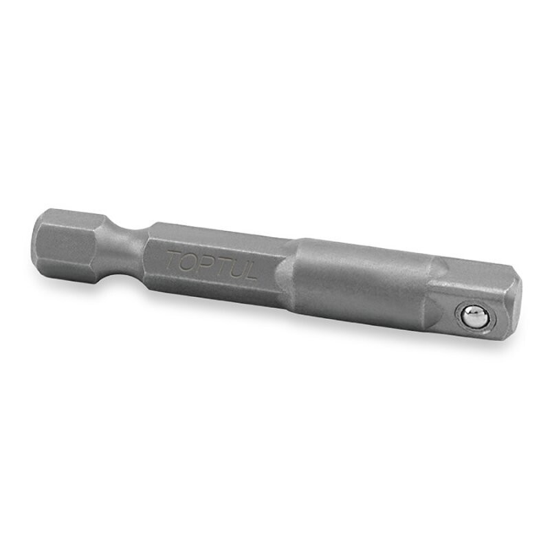 1/4" Dr. x 50(L)mm 1/4" Hex Shank Socket Adapter Zinc Phosphate