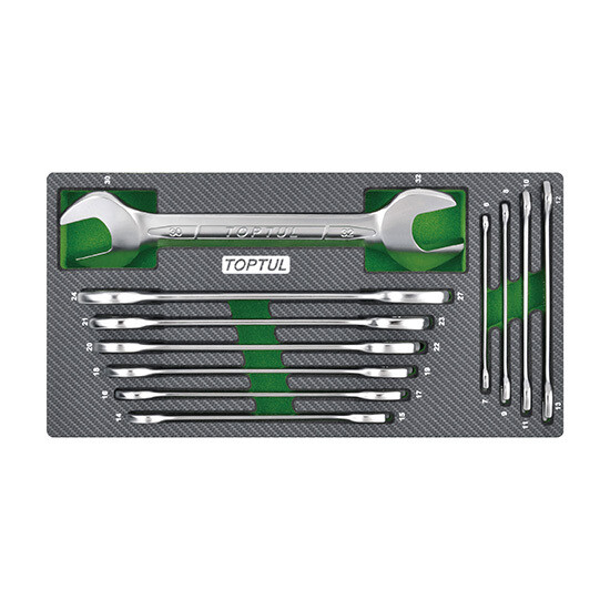 11PCS - Double Open End Metric Wrench Set